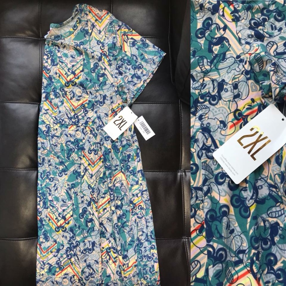 LulaRoe Disney Carly 2XL Mickey